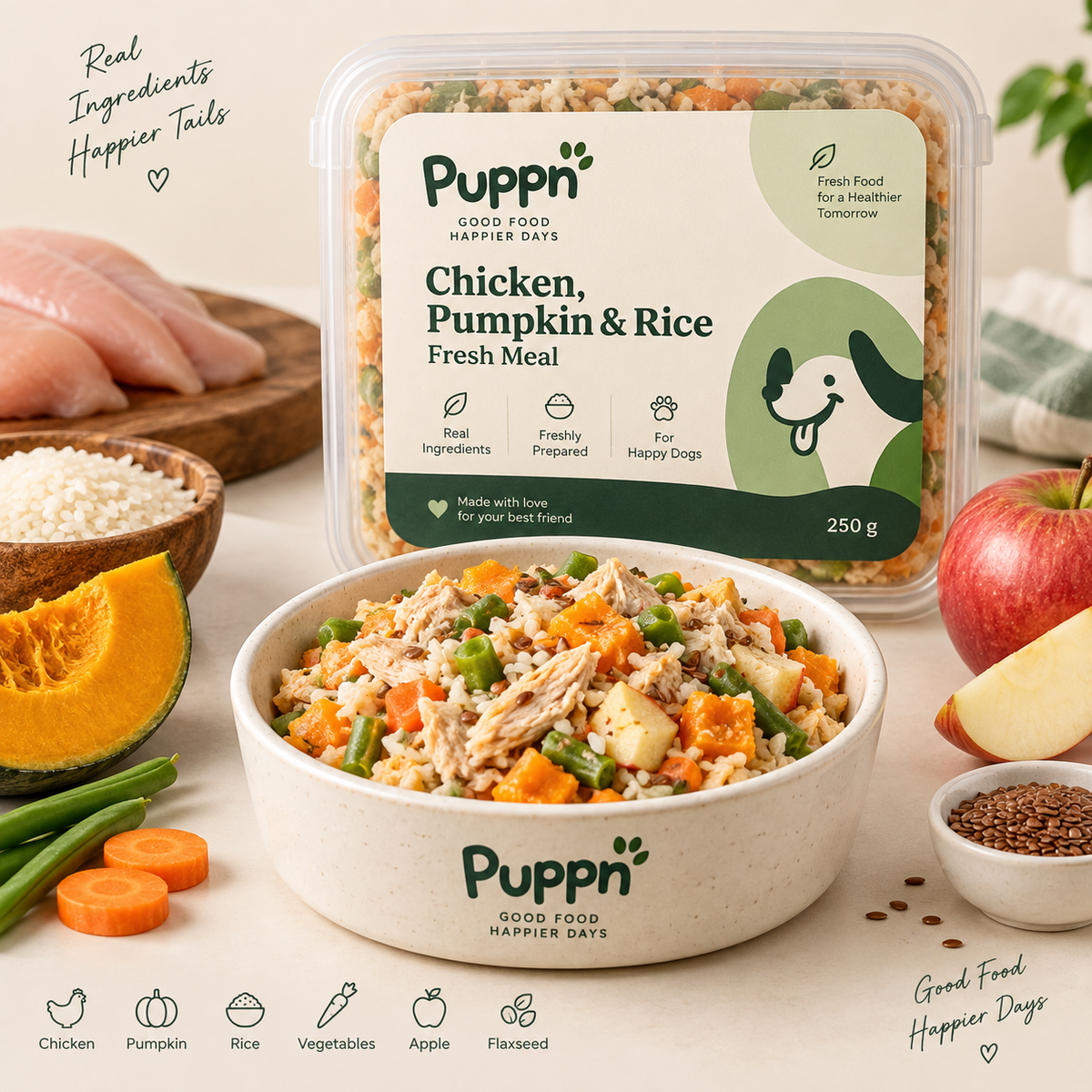 Chicken, Pumpkin & Rice Fresh Meal